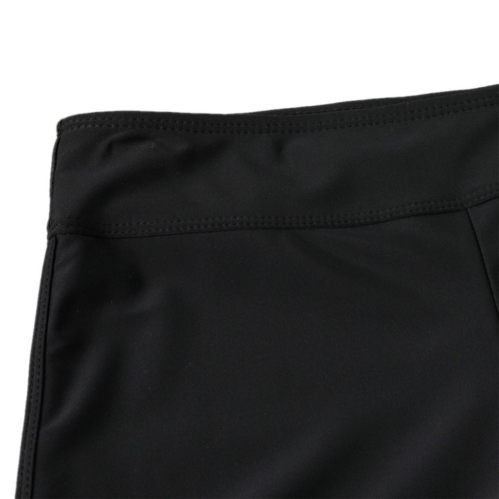 Women's Solid Color Boxer Style Swim Shorts Elastic Waistband Quick Dry Swimwear Bottoms for Casual Beach and Pool Use