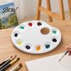Multipurpose Color Tray Paint Palette, Ten-hole Mixing Tray, Durable Thickened Student Painting Tools Plastic Art Supplies, for Watercolor Acrylic And