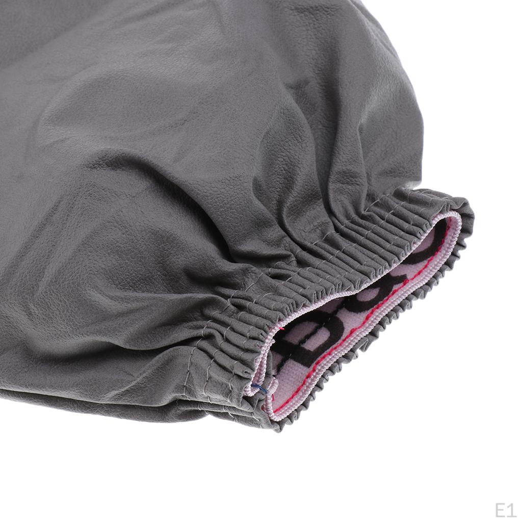 1 Pair of Cooking Oversleeves Leather Waterproof Sleeves for Kitchen