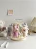 Rotating Labubu Plush Figurine Display Box and Stand