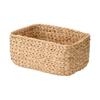 MUJI Rectangular Basket, Medium, 34cm (W) X 23cm (D) X 16cm (H), Water Hyacinth, Item No. 12361091