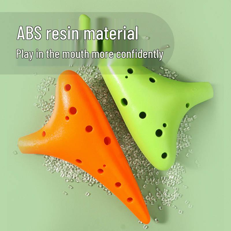 12-Hole Alto C Key Beginner Resin Ocarina: Student & Professional Level, Durable & Drop-Resistant
