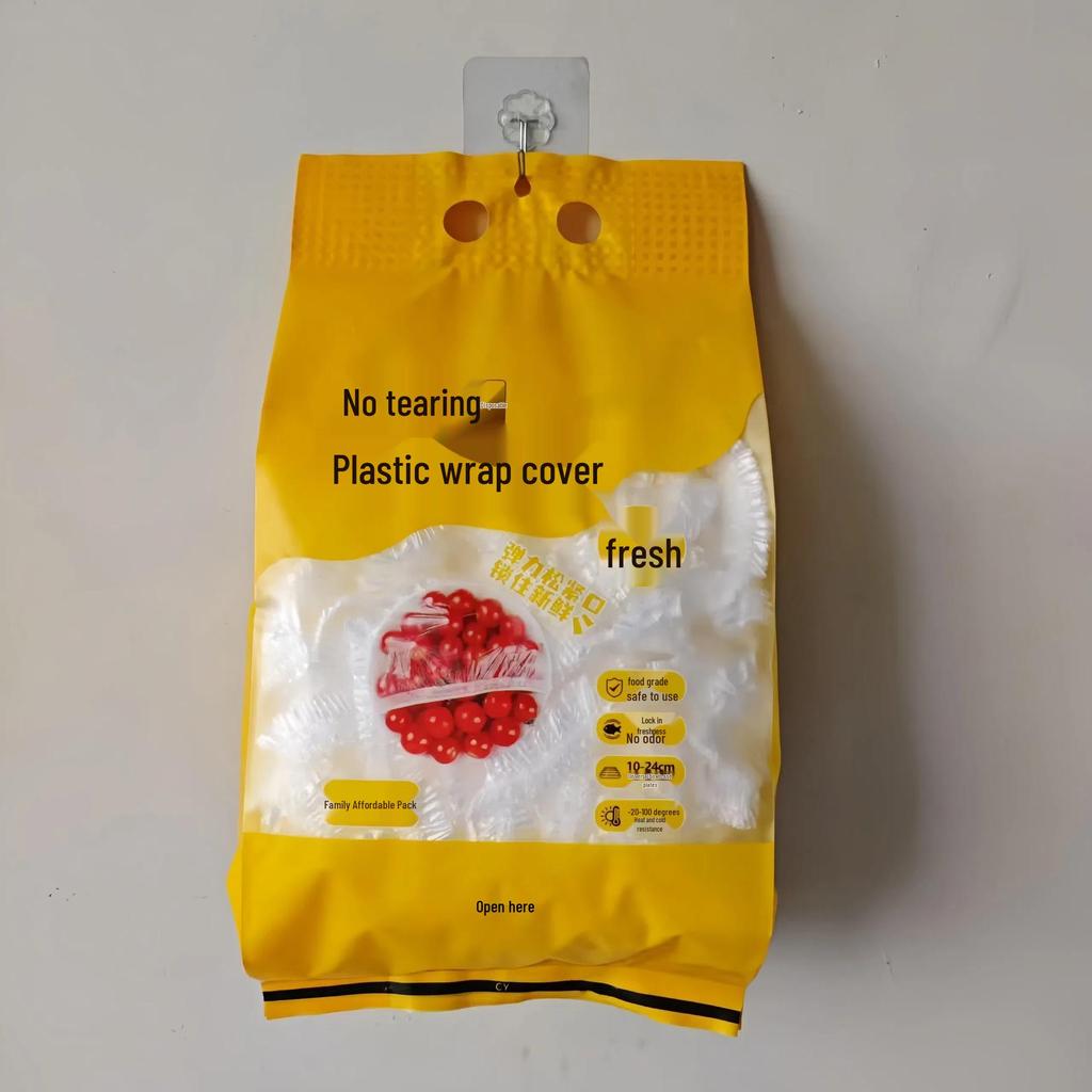 Extra Large, Extra Thick Disposable PE Cling Film with Colorful Elastic for Household Use