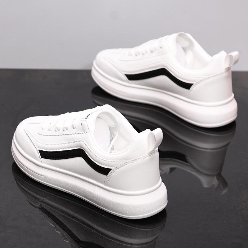 

Breathable sneakers thick-soled inner heightening board shoes white trendy shoes MY22 35