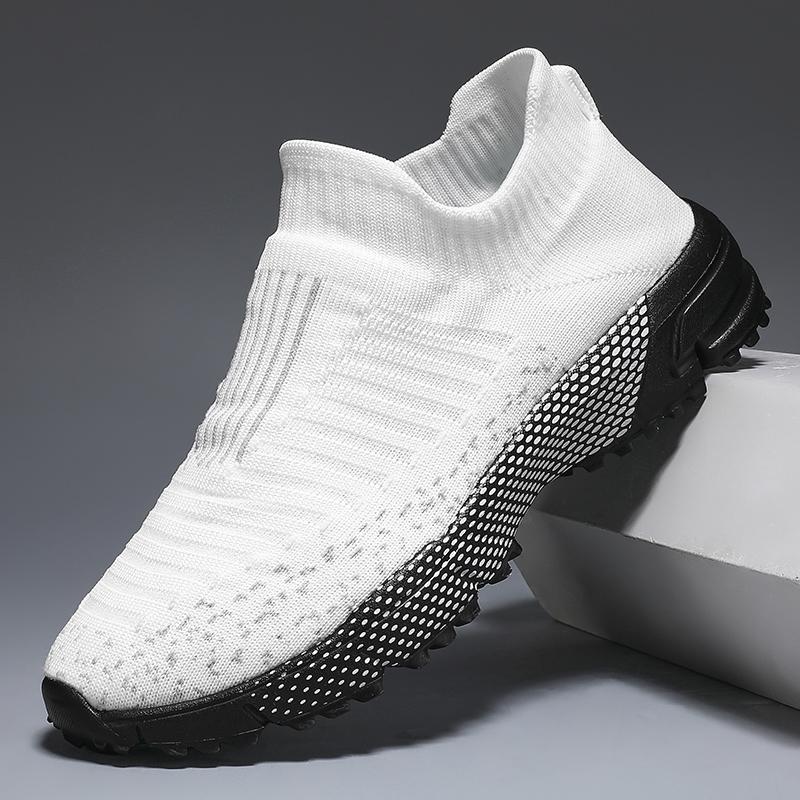 Men Daily Sport Shoes Breathable Lightweight Athletic Shoes Outside Mesh Black Running Shoes Athletic Jogging Tenis Walking Footwear