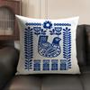 Art Bird Pattern Cushion Cover Linen Organic Fabric DoubleSided Printing Sofa Breathable Home Decor Gift Pillow Case