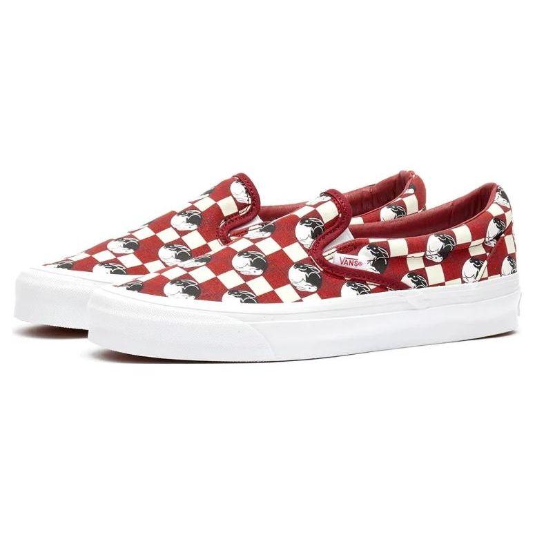 Vans Unisex OG Classic Slip-On LX Year Of The Rabbit Red White VN0A32QNRED