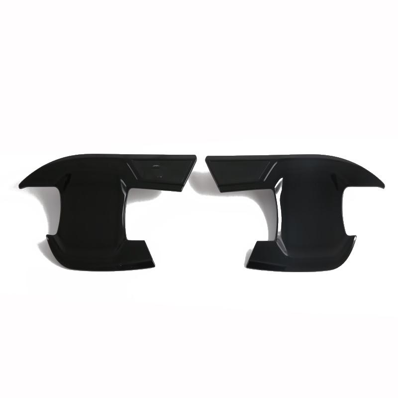 For Ford Mustang 2024 2025 ABS carbonfiber black Exterior Side Door Handle door Bowl sticker Cover Trim External accessories