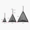 Outdoor Camping Kitchen Hanging Net Kitchen Foldable Storage Bag Cookware Drying Net Triangular Drying Net Dry Food Organizer