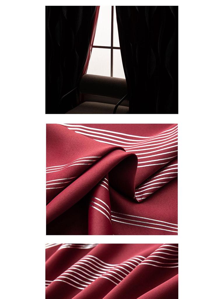 Solid Color Blackout Curtains - Heat Insulation & Sun Protection