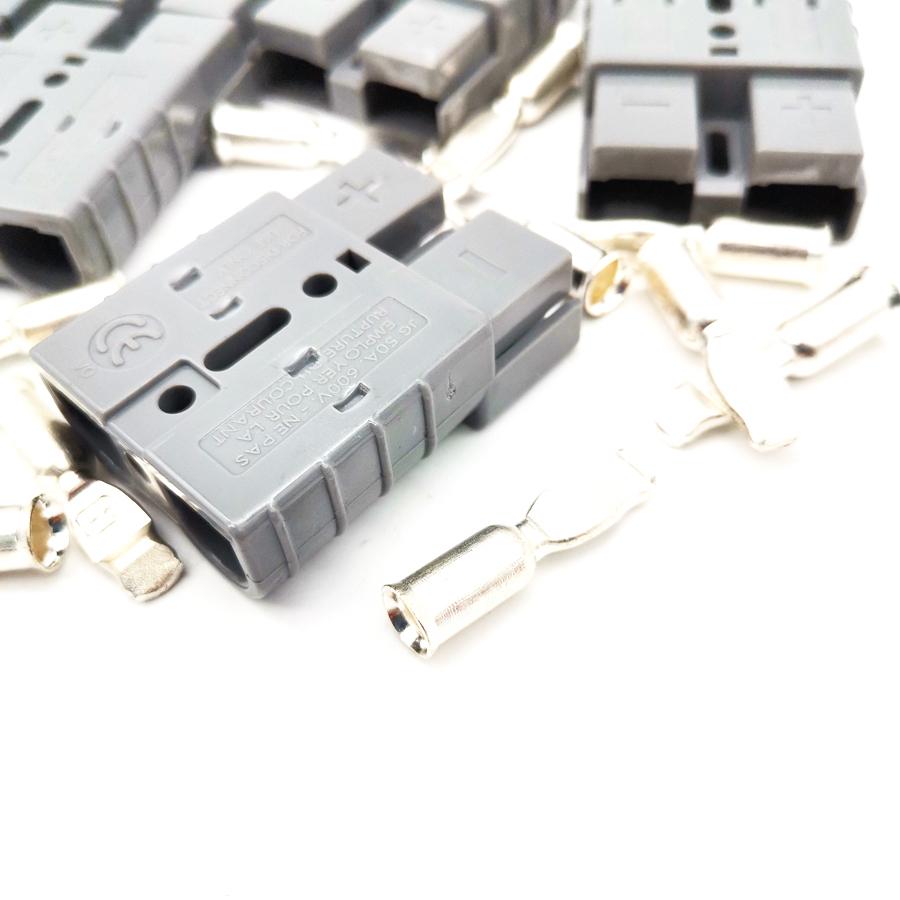 10 X Battery Quick Connector Kit 50A 6AWG Plug Connect Disconnect Winch Trailer