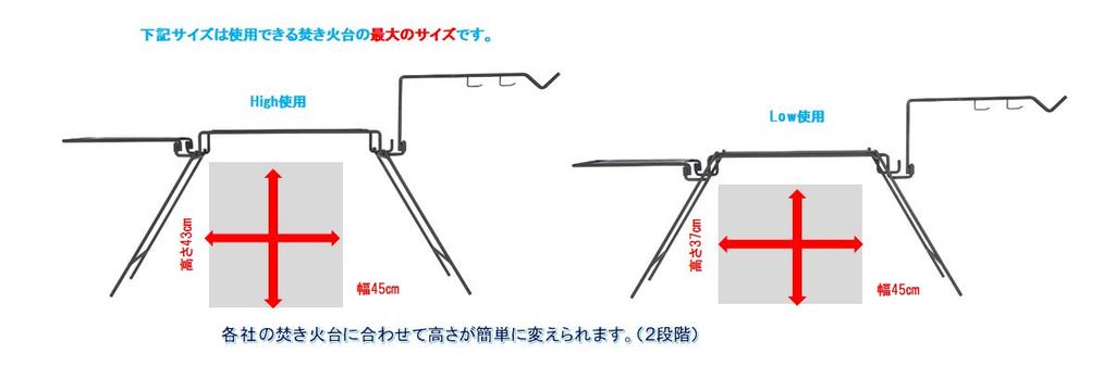 Iron Bonfire Stand Full Set Case Made In Japan Tsubame Sanjo Table Load Capacity 30kg Direct Placement Compact Outdoor Camping [Belmont] BM-295