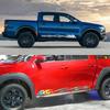 2PCS Pickup Door Side Stars Stripes Stickers For Ford F150 Ranger Toyota Hilux Tacoma Dodge RAM Dmax Auto Decoration Accessories