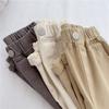 Children's Autumn Solid Color Mid-rise Long Pants, Small and Medium Sizes, Loose and Casual, Outerwear Harem Pants