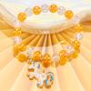 Cute Cartoon Women Bracelet, Beaded Design with Alloy Unicorn, Mermaid and Shell Charm, High Texture Daily Hand Ornaments
