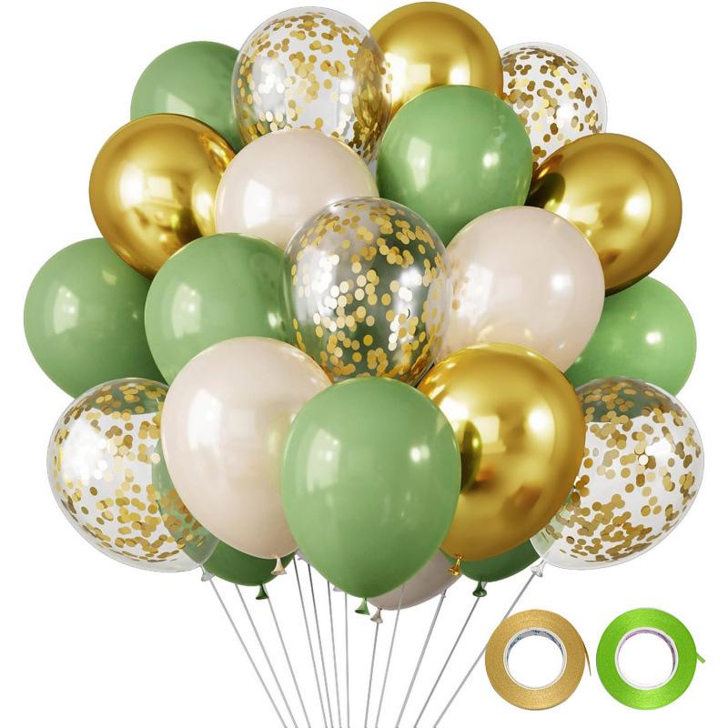 12-Inch Sequin Metallic Latex Balloons, 30pcs - Perfect for Birthday Party Decorations