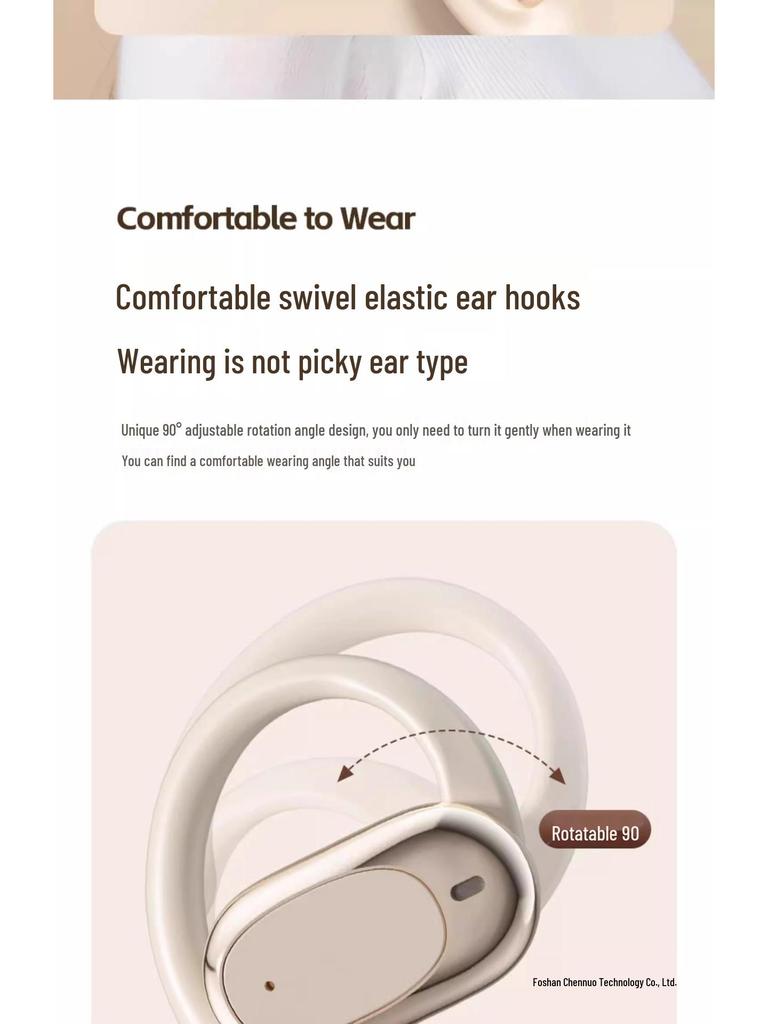 2025 Bluetooth Bone Conduction Over-Ear Wireless Sports Headphones with Long Battery Life
