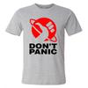 Hitchhiker's Guide Don't Panic Detective Men's Grey Size S To 5XL