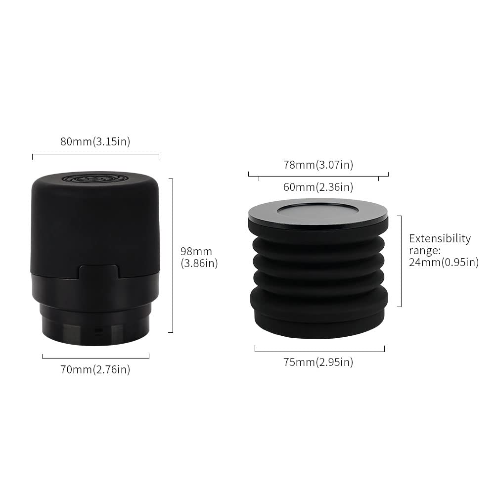 Baratza Encore Coffee Grinder with Single-Dose Hopper, Silicone Bellow, and Mental Lid for Residual Coffee Grounds, Black