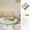BUKAROOM Cotton Duvet Cover Set Includes Duvet Fitted and Stylish Floral Double Zipper and Fabric Wrapping Duvet Cover 100% (Single, 3-Piece Set) -