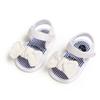 Baby Mädchen Anti-Rutsch Schleifensandalen Sommer Zehenfrei Rutschfest Weiche Sohle Flache Prinzessin Sandalen mit Schleife 0-18M