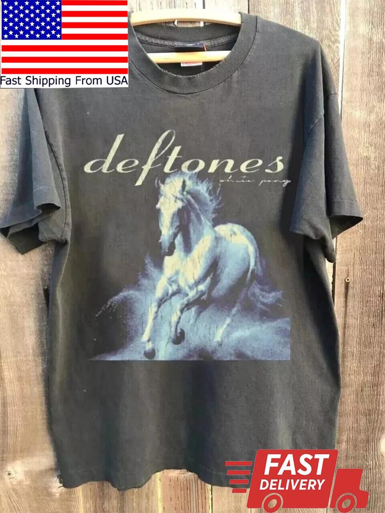 

Deftones WHITE PONY Винтажный стиль Унисекс Угольно-серый Футболка S-5XL QU9135 Унисекс Футболка L
