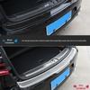 Stainless Steel Trunk Sill Strips for Porsche Macan & Cayenne Rear Bumper Interior Mods