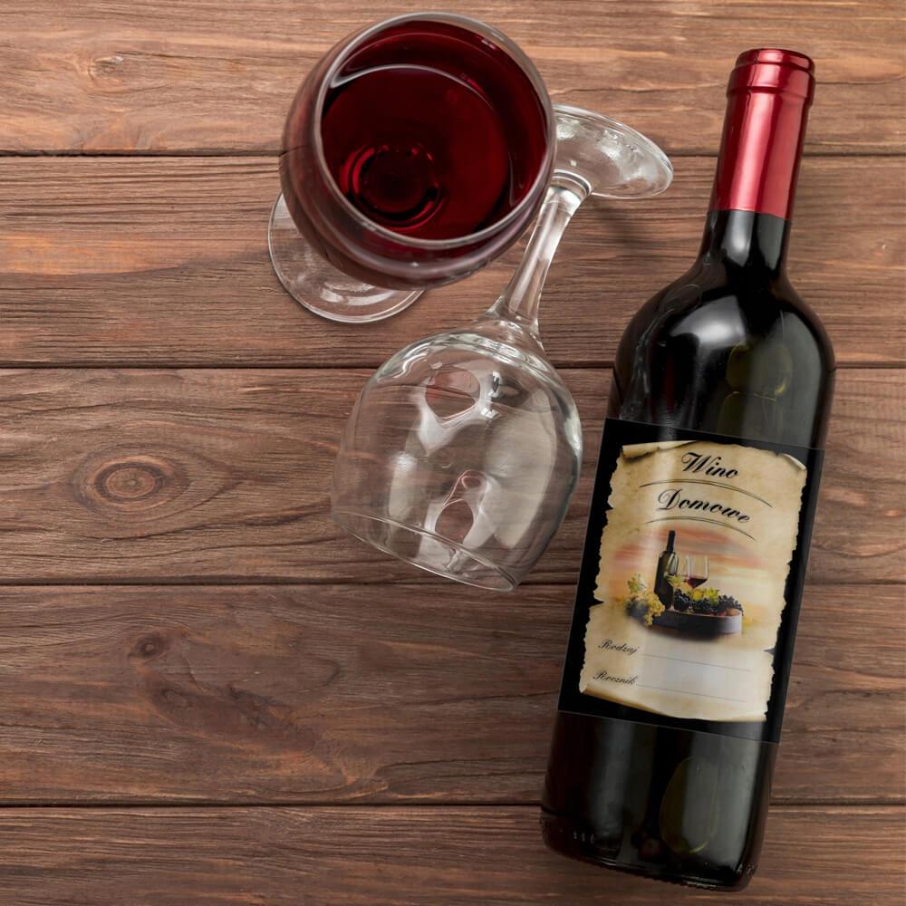 LABEL STICKER HOME WINE TYPE YEAR 10pcs WINE NEW