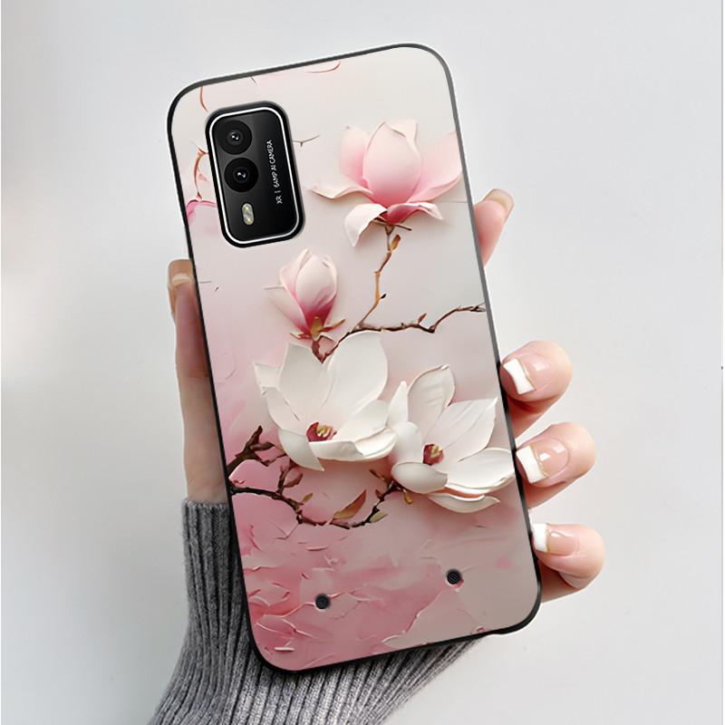 Printed Phone Case For Nokia XR21 Coque Capa Soft Silicone Black Shell Cover Cute Flower Cartoon Casing Fundas