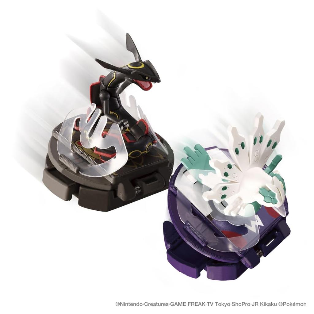 Pokemon Monster Collection Battleze Black Rayquaza VS White Zygarde (50% form)