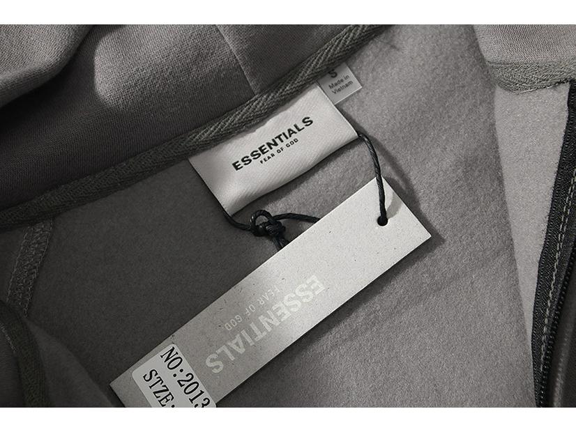 FOG ESSENTIALS Reflective Unisex Hooded Sweatshirt - Loose Fit Autumn/Winter Cardigan