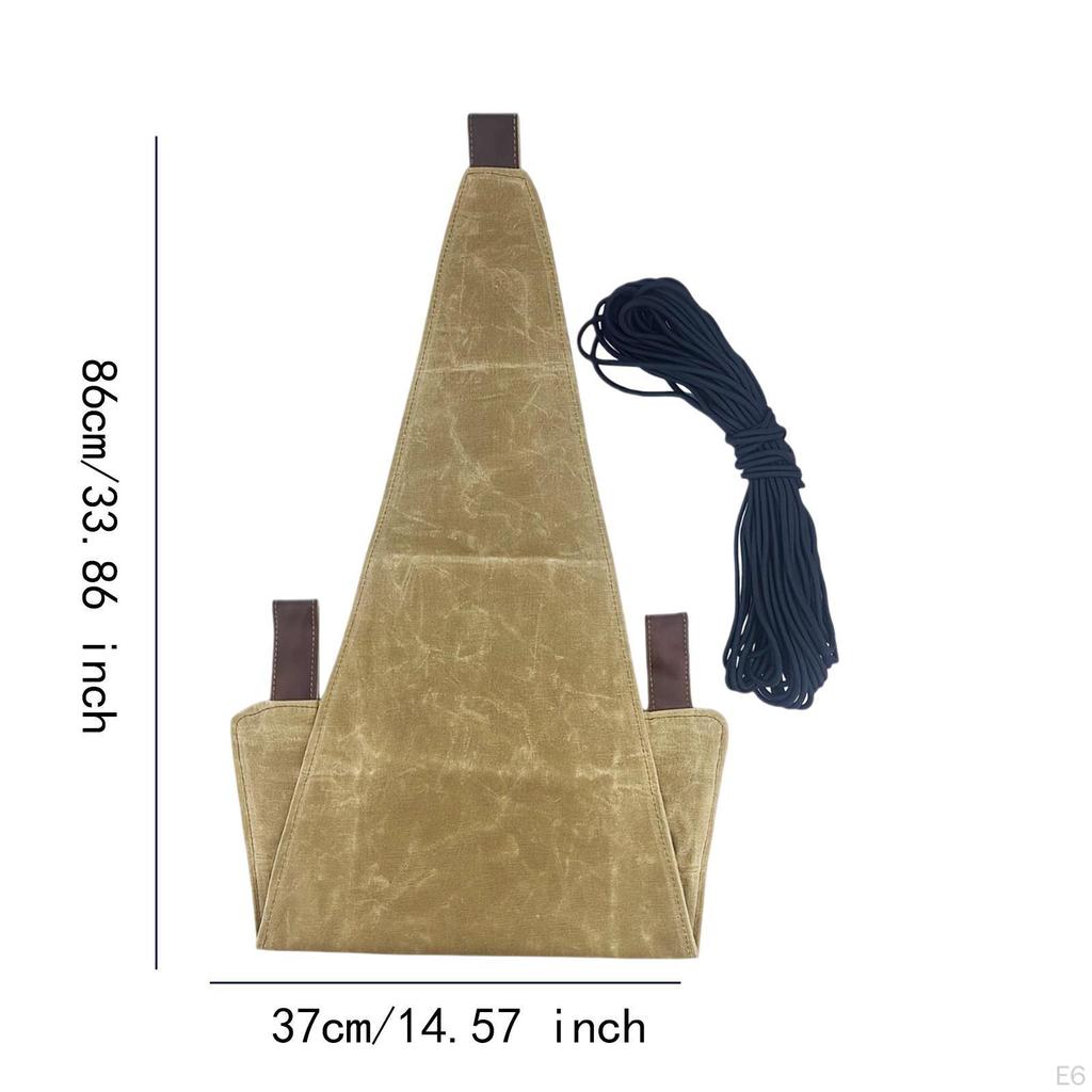 Folding Canvas Seat for Camping with Tripod Stool Cloth