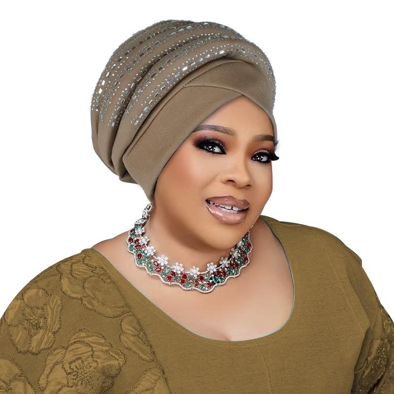 Handmade Diamonds Women's Turban Cap