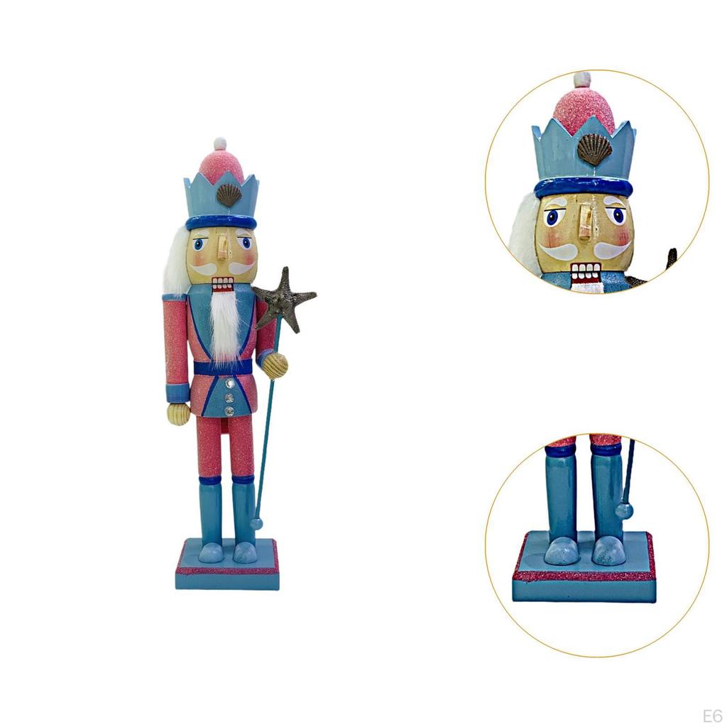 Weihnachts-Nussknacker-Figur Dekorationen Handwerk Sammlerstücke Figuren Feiertag