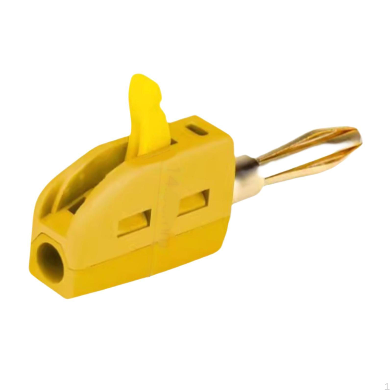 

4-міліметрова розетка типу «банан» 250 В/32 А. Високоміцний, простий у встановленні, міні-кабель, який можна стекувати жовтий