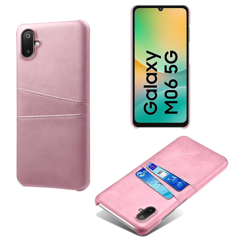For Samsung Galaxy A06 5G/M06 5G Case Dual Card Slots PU Leather + Hard PC Phone Cover