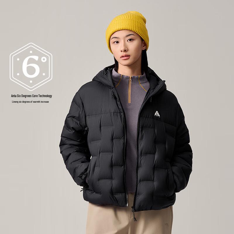 Anta Women s Hooded Goose Down Puffer Jacket XS