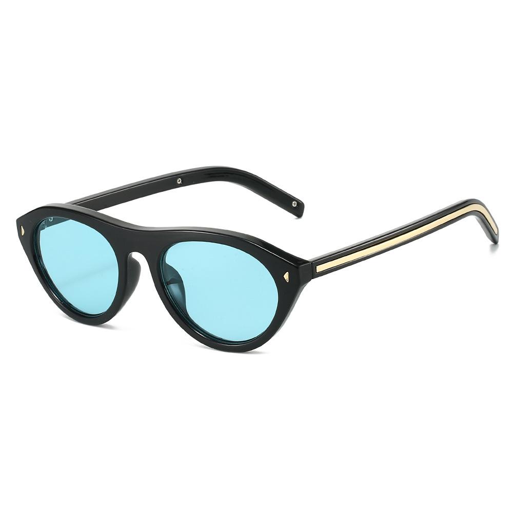 Men's and Women's Luxury Oval Cat-Eye Sunglasses Men's 2026 New Arrival Outdoor UV-Protective Sunglasses for Driving and Leisure