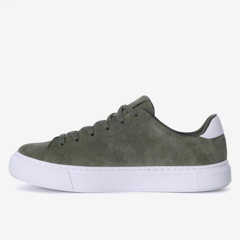 Fred Perry B71 Suede Khaki Sneakers Sfpm2438319 X61
