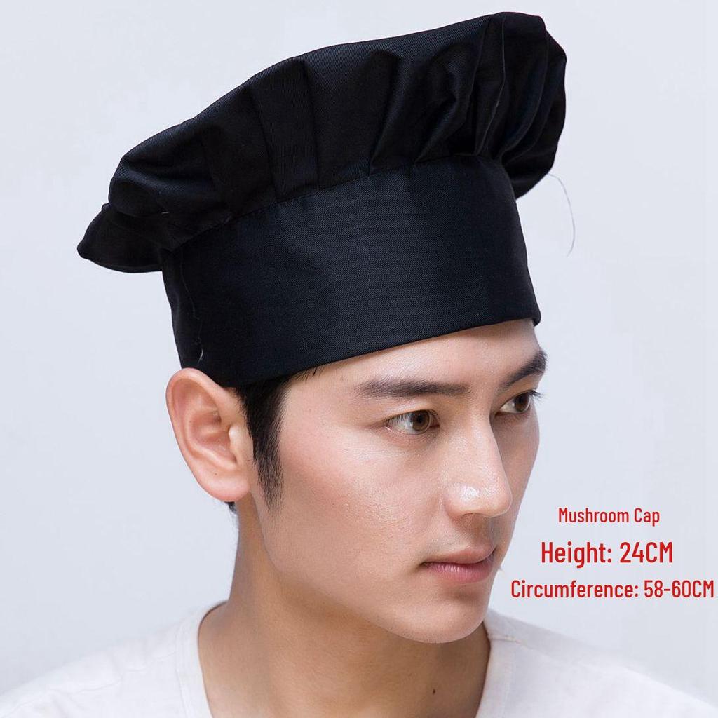 Cappello da Chef Traspirante da Donna con Ricamo Logo per Cucina, Catering & Negozio di Tè al Latte