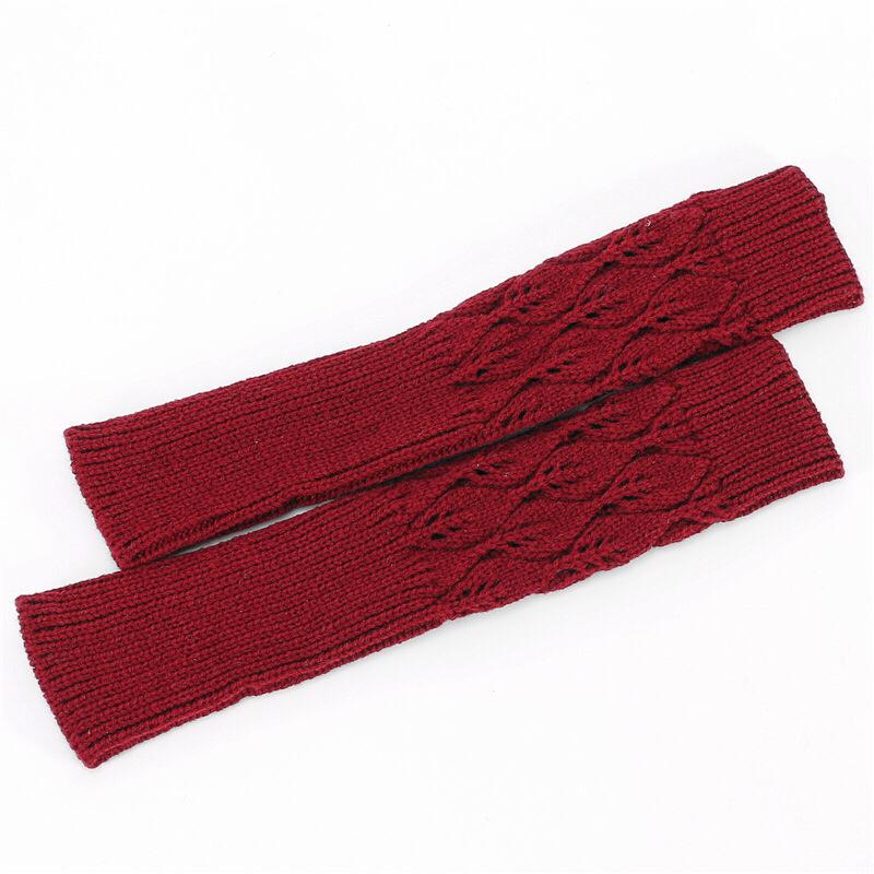 Botvotee Sleeves for Women Y2k Accessories Fingerless Gloves Arm Warmers Knit Winter Warm Long Sleeves Cute Hands Free Gloves