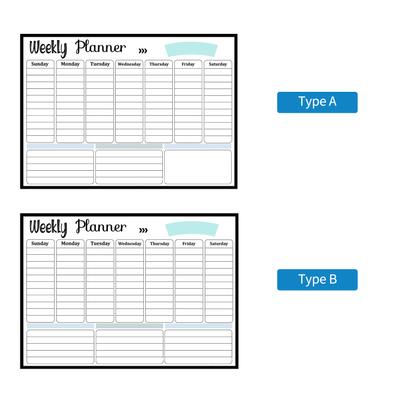 Calendrier Magnétique Effaçable à Sec Tableau Blanc Aimant de Réfrigérateur Autocollants Flexibles de Messages Quotidiens pour Hebdomadaire