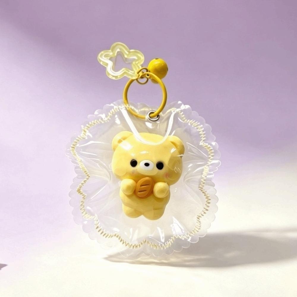 Slow Rising Squeeze Toy Keyring Food Grade Silicone Fidget Toy Kawaii Squishy Toy Keychain Adults