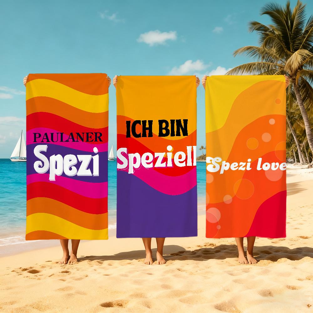 P-Paulaner S-Spe-zi Handtuch Groß Schnelltrocknendes Mikrofaser weich Strandhandtuch für Reisen Fitness Sauna Baden Camping
