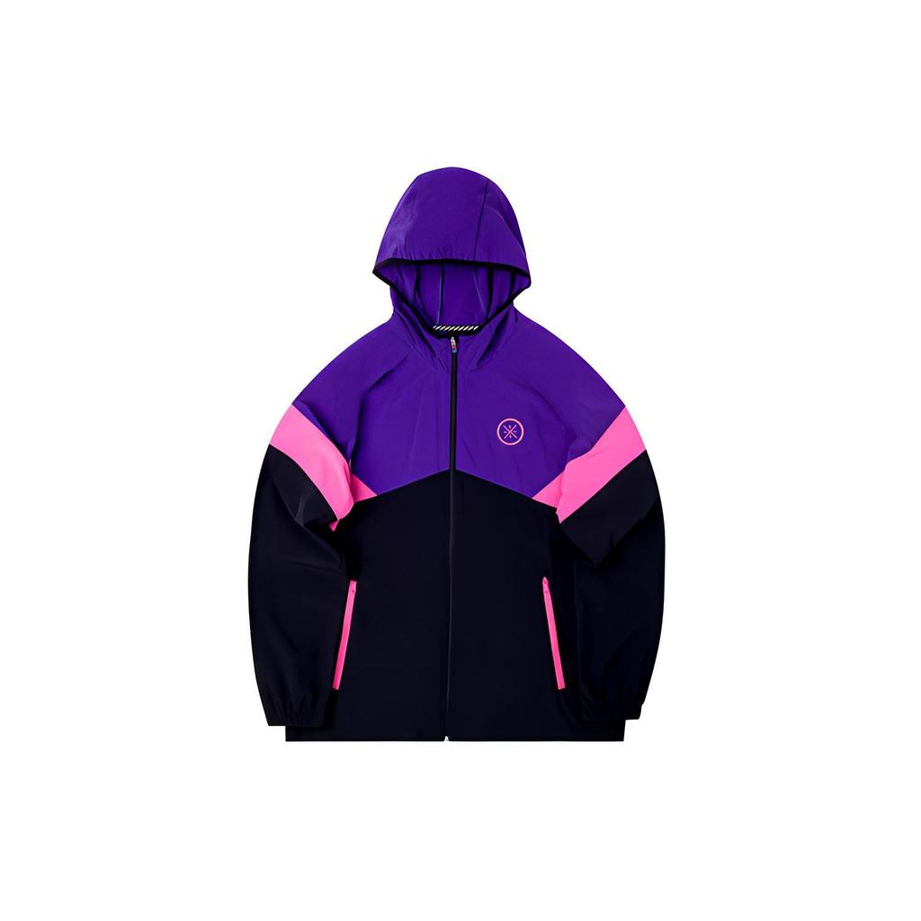 Li-Ning Way Of Wade Color Block Hooded Jacket Men Jackets Lakers-Purple AFDQ197-2