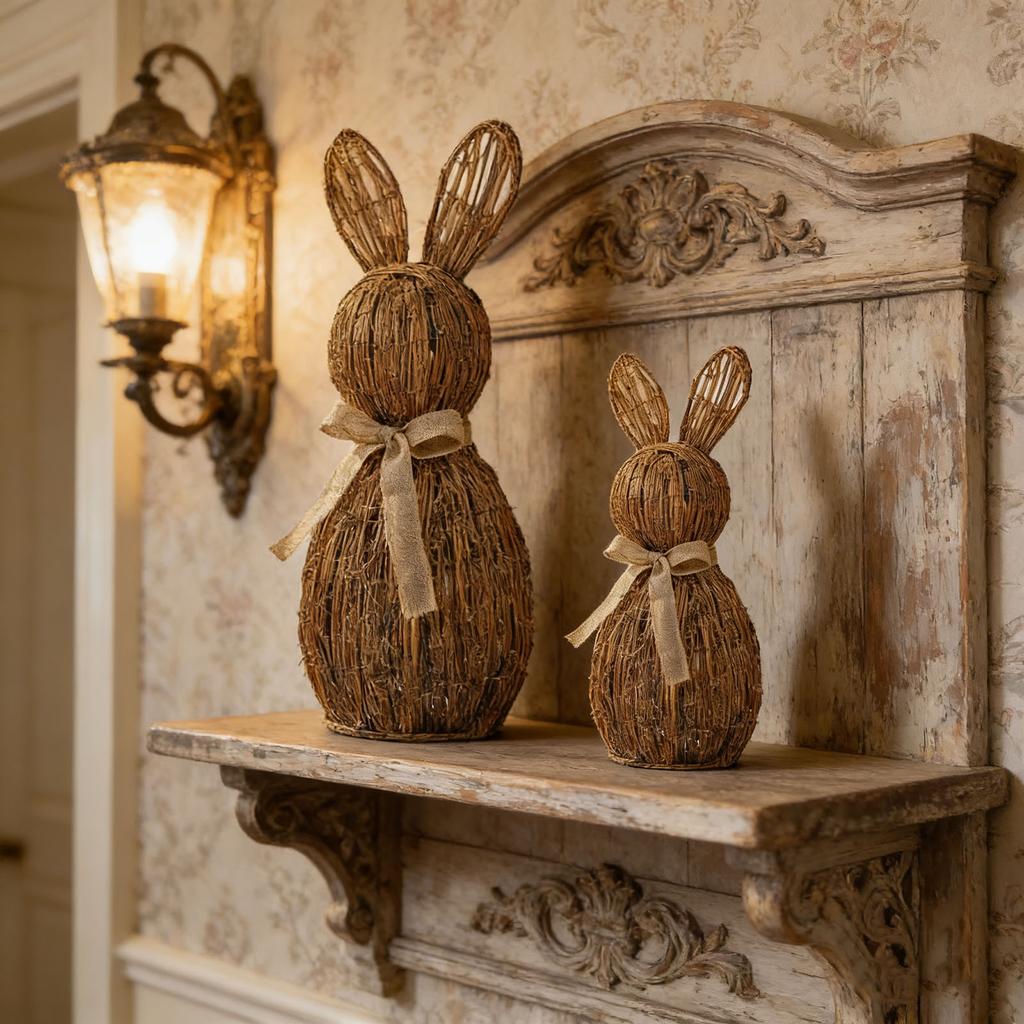 Handmade Woven Figurine Home Decoration