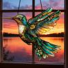 Colorful Bird Acrylic Hanging Decoration Indoor Outdoor Garden Yard Window Wall
