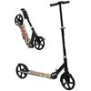 Foldable Kids Scooter with Adjustable Handlebar, 200mm Big Wheel, Rear Fender Brake, for Ages 6-12 Years, Black