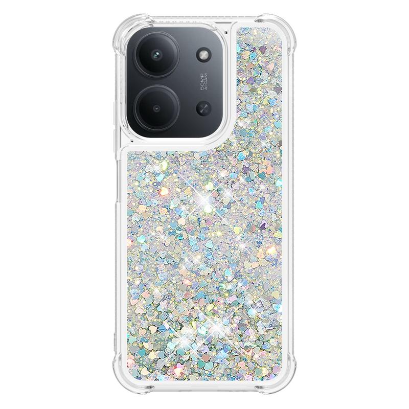 Pro Xiaomi Redmi 15C Pouzdro Redmi15C Třpytivé Tekuté Písky Dynamické Pouzdro na Telefon pro Funda Xiaomi Redmi 15c 4G 5G Kryt Coque