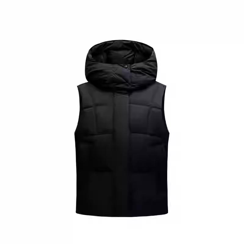 

Anta Champion All-Weather Series Sports Lifestyle Solid Color Zipper Hooded Comfortable Breathable Versatile Casual Down Vest Women vest 162440903-2 M